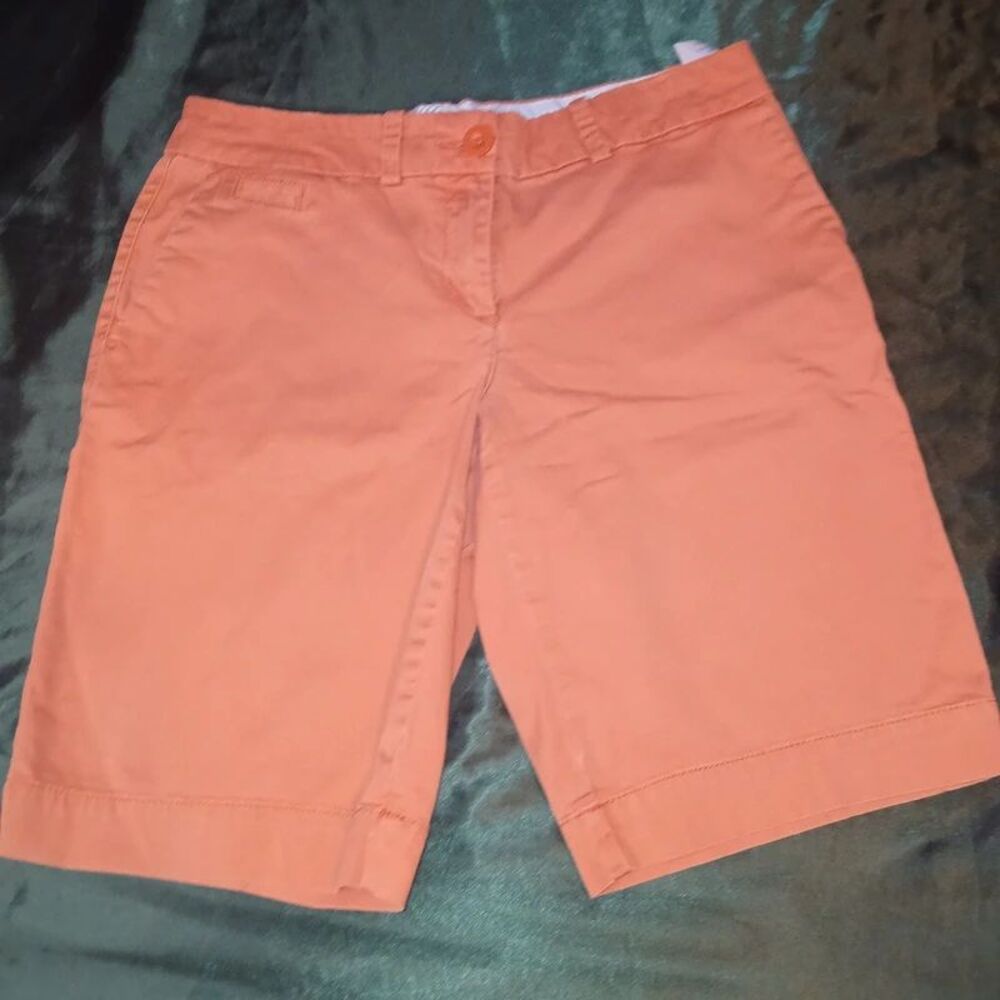 Tommy Hilfiger Women's Orange Chino Shorts - Size 6